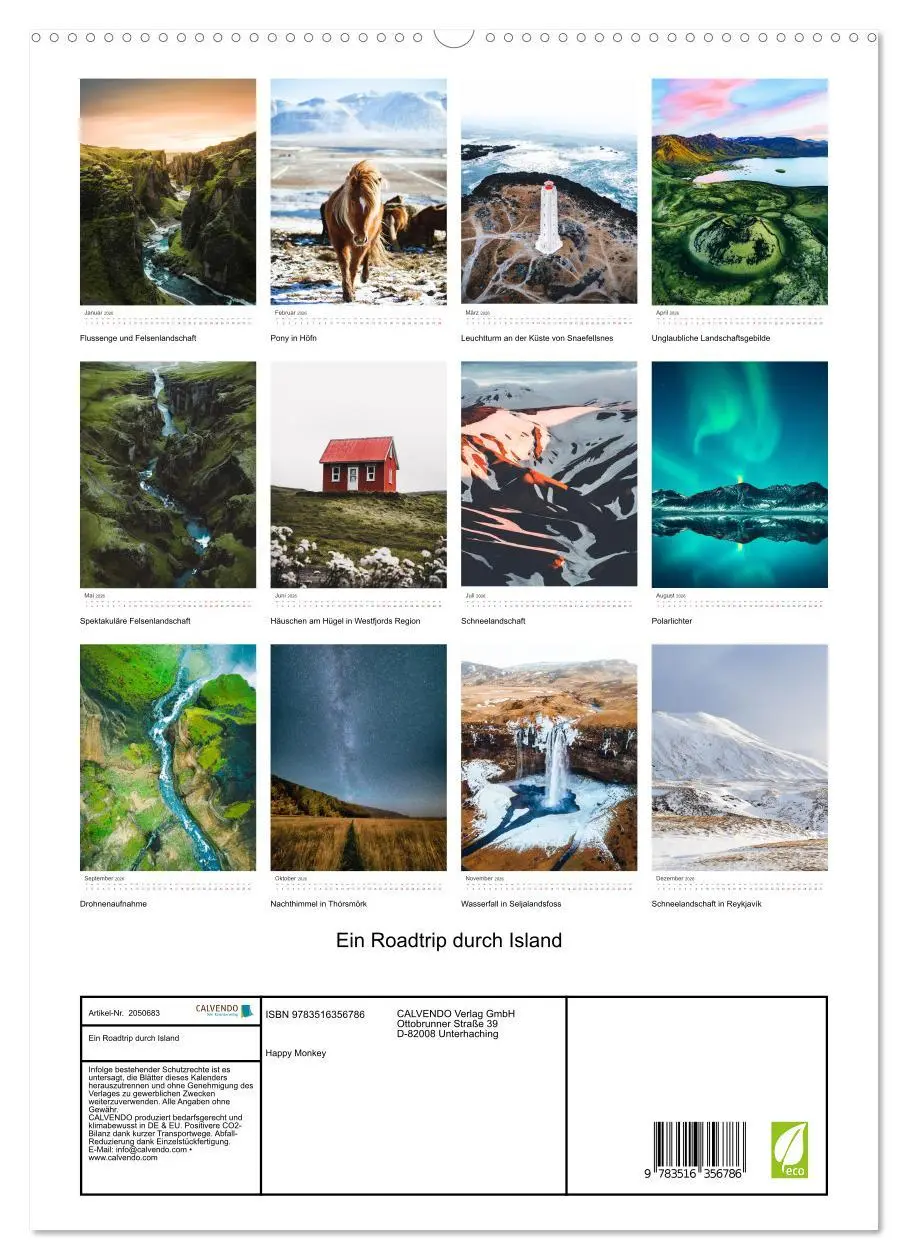 Bild: 9783516356786 | Ein Roadtrip durch Island (hochwertiger Premium Wandkalender 2026...