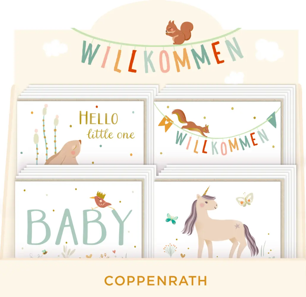 Bild: 4050003956886 | Mini-Grußkarten - Willkommen | Sara Vidal Peiró | Box | Deutsch | 2024