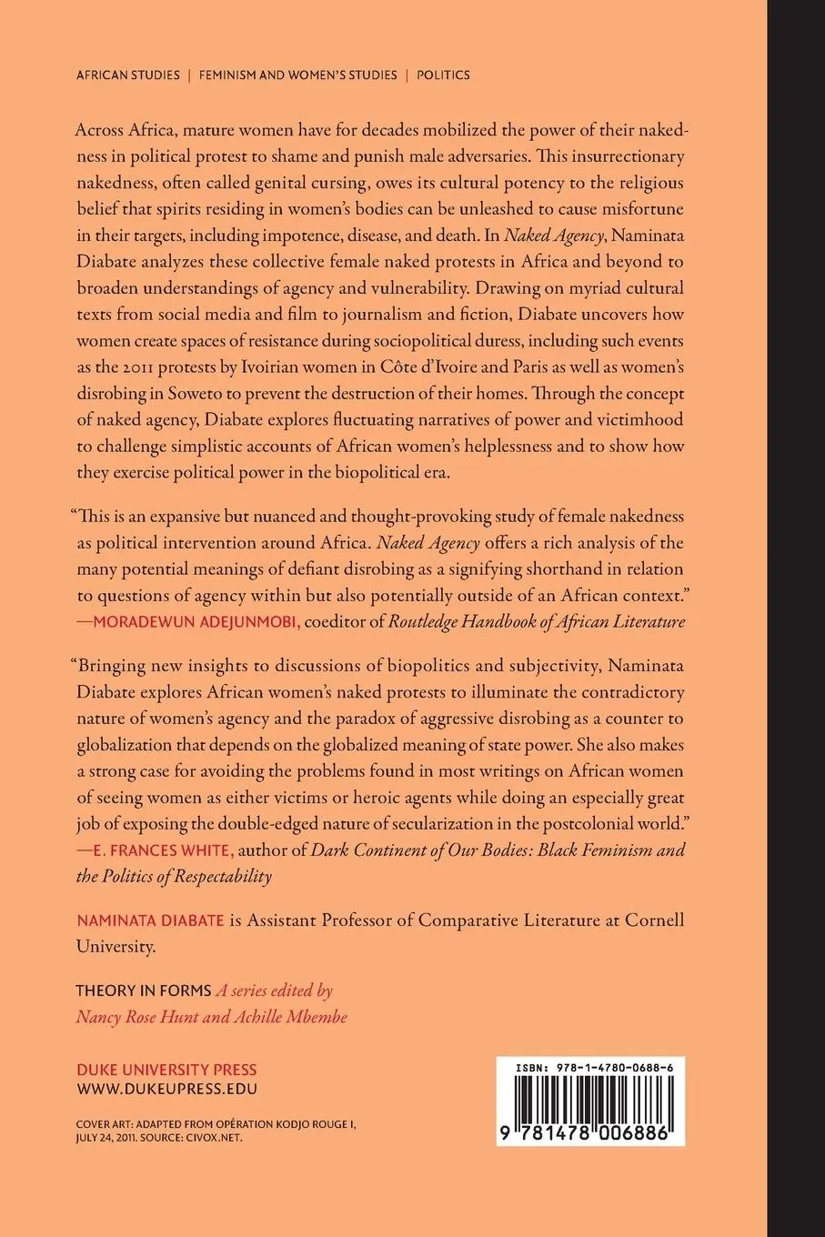 Rückseite: 9781478006886 | Naked Agency | Genital Cursing and Biopolitics in Africa | Diabate