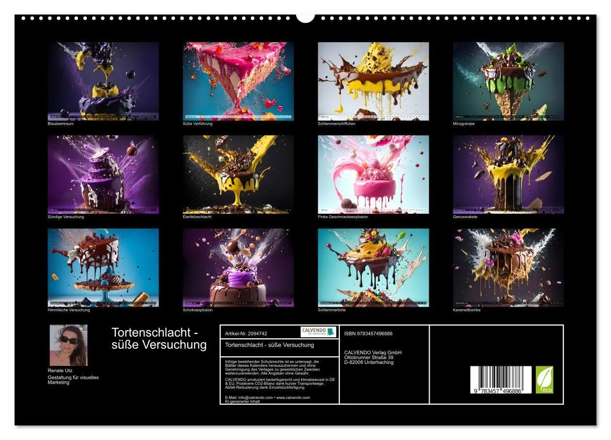 Bild: 9783457496886 | Tortenschlacht - süße Versuchung (hochwertiger Premium Wandkalender...