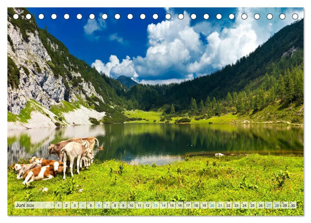 Bild: 9783457876886 | Österreich Berg und See (Tischkalender 2026 DIN A5 quer), CALVENDO...