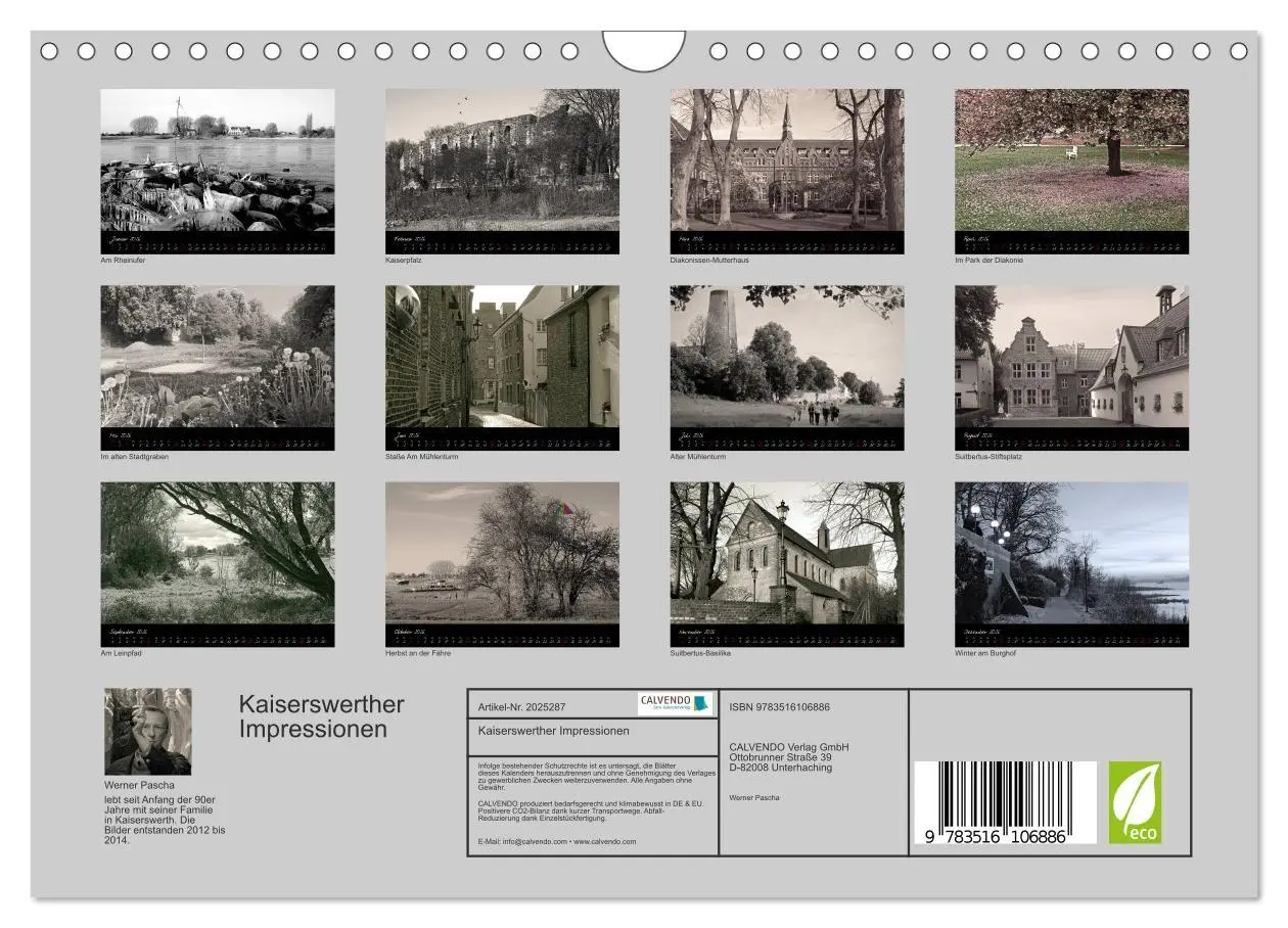 Bild: 9783516106886 | Kaiserswerther Impressionen (Wandkalender 2026 DIN A4 quer),...