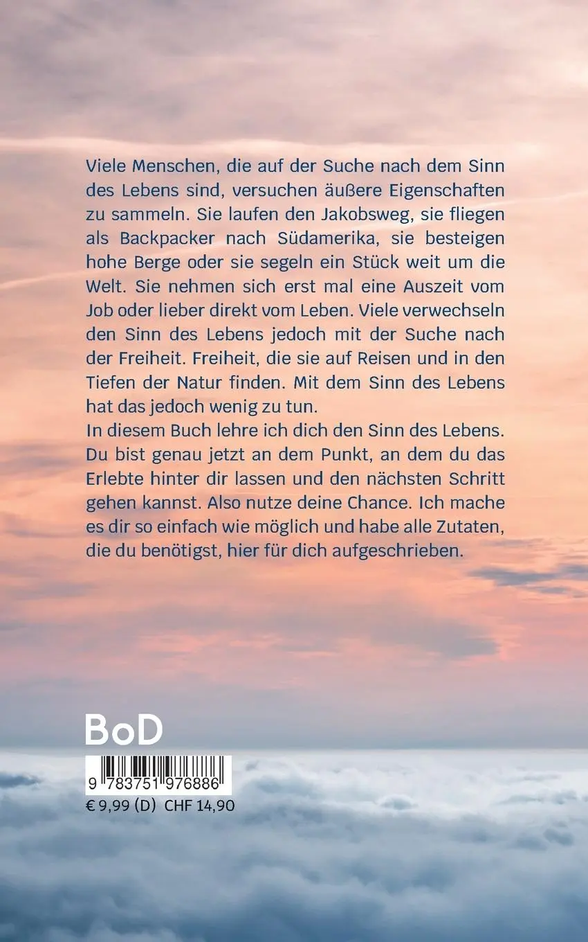 Rückseite: 9783751976886 | Vom Sinn des Lebens | Chris Ley | Taschenbuch | 128 S. | Deutsch