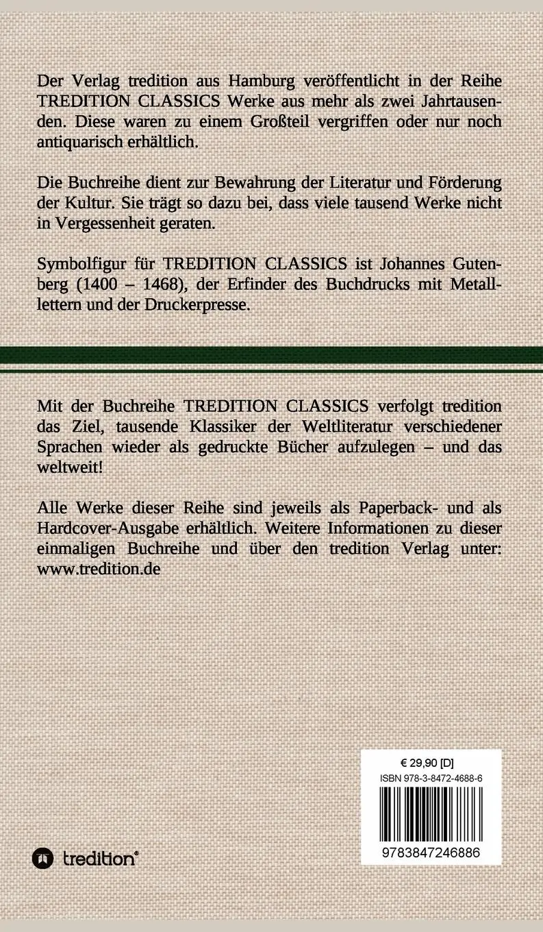Rückseite: 9783847246886 | Der Graf von Monte Christo | Alexandre Dumas | Buch | 296 S. | Deutsch