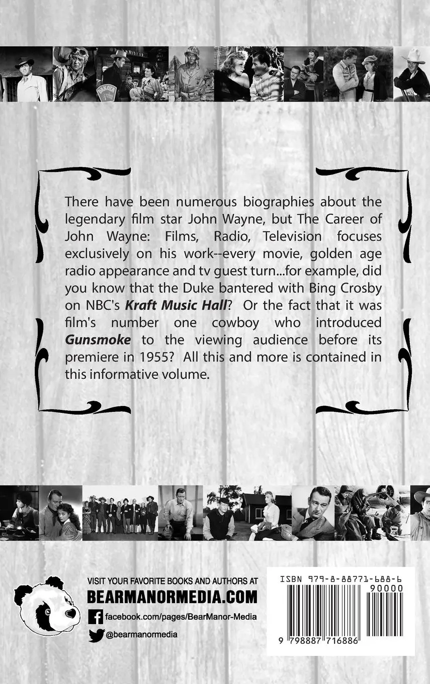 Rückseite: 9798887716886 | The Career of John Wayne - Films, Radio, Television | Randy Bonneville