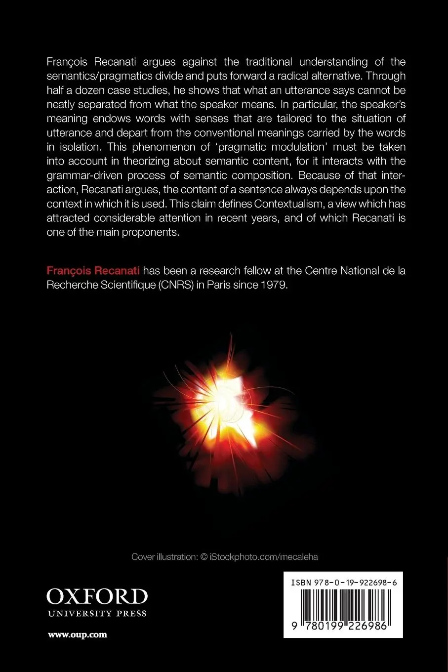 Rückseite: 9780199226986 | Truth-Conditional Pragmatics | Francois Recanati | Taschenbuch | 2010