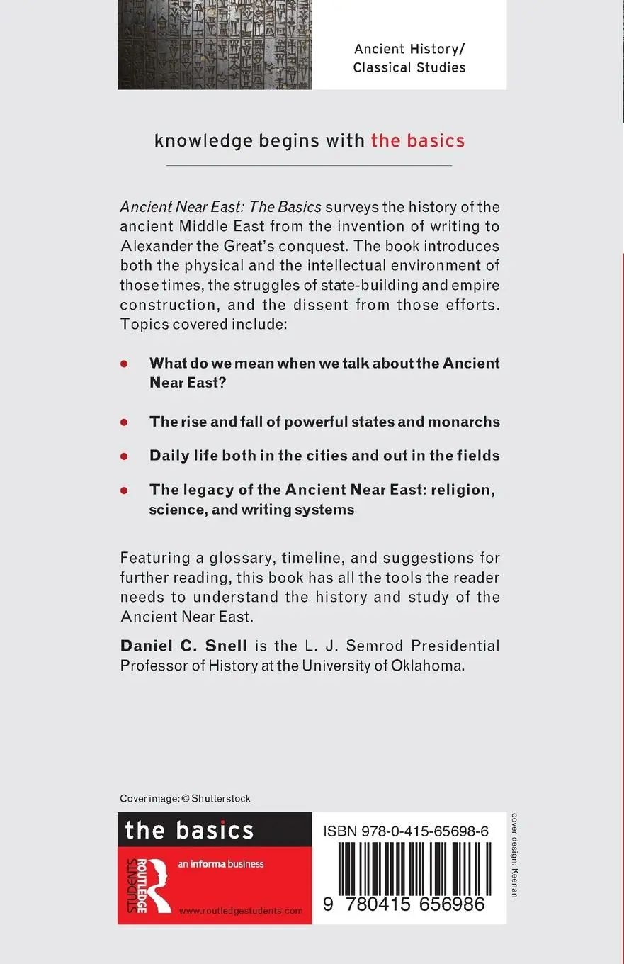 Rückseite: 9780415656986 | Ancient Near East: The Basics | Daniel C Snell | Taschenbuch | 2013