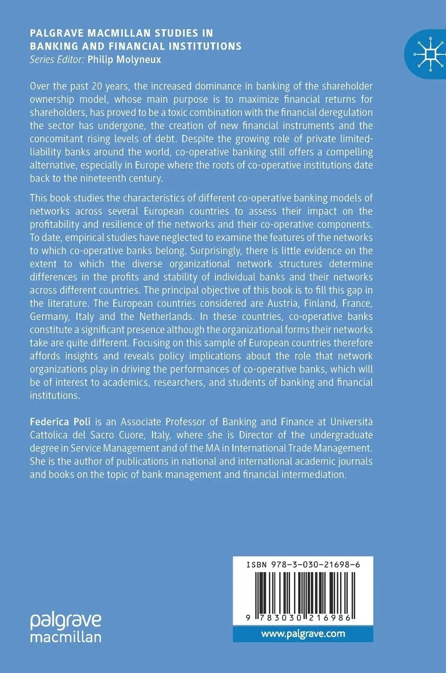 Rückseite: 9783030216986 | Co-operative Banking Networks in Europe | Models and Performance | xx