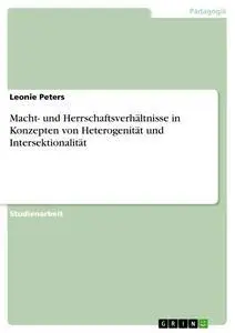 Cover: 9783668356986 | Macht- und Herrschaftsverhältnisse in Konzepten von Heterogenität...