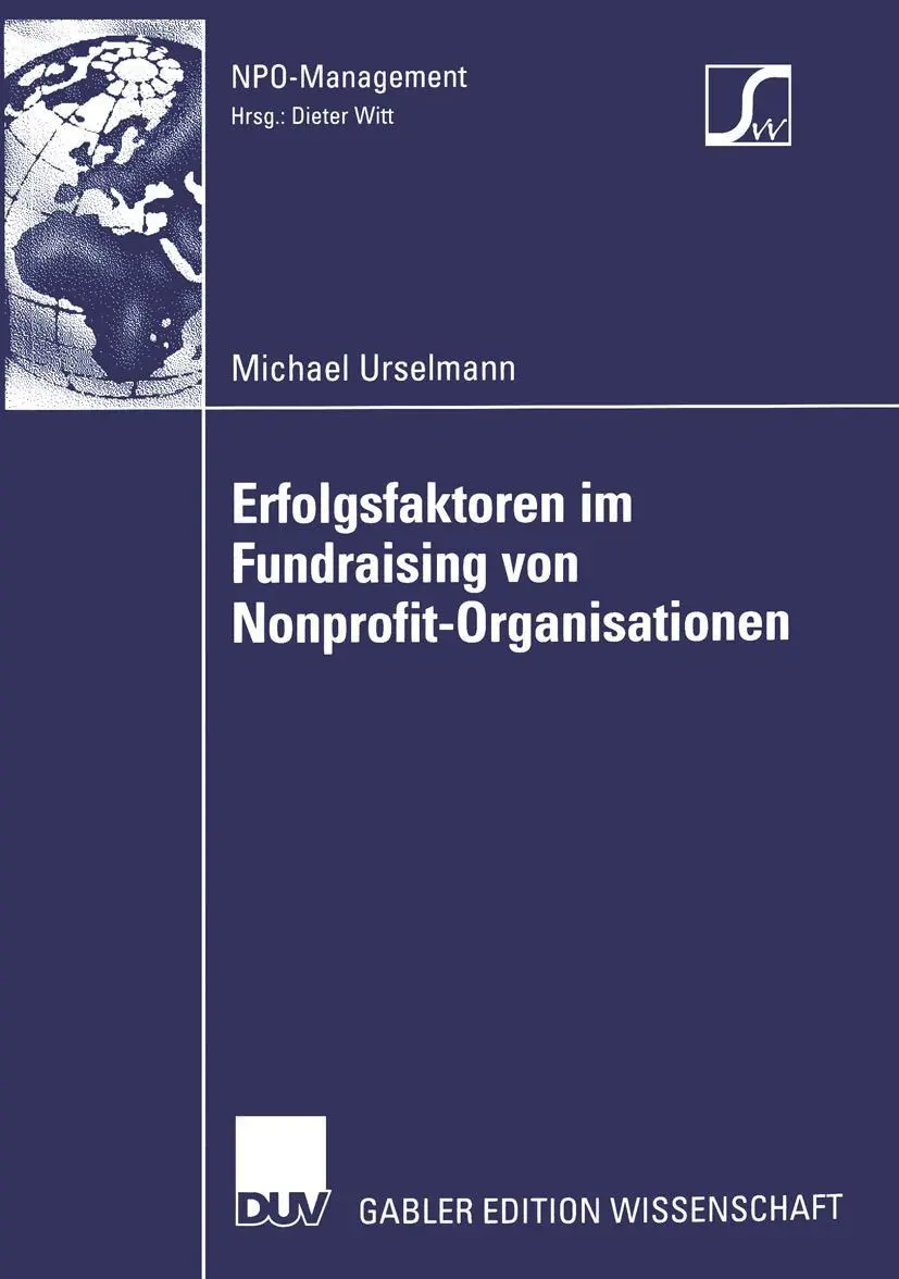 Cover: 9783824466986 | Erfolgsfaktoren im Fundraising von Nonprofit-Organisationen | Buch