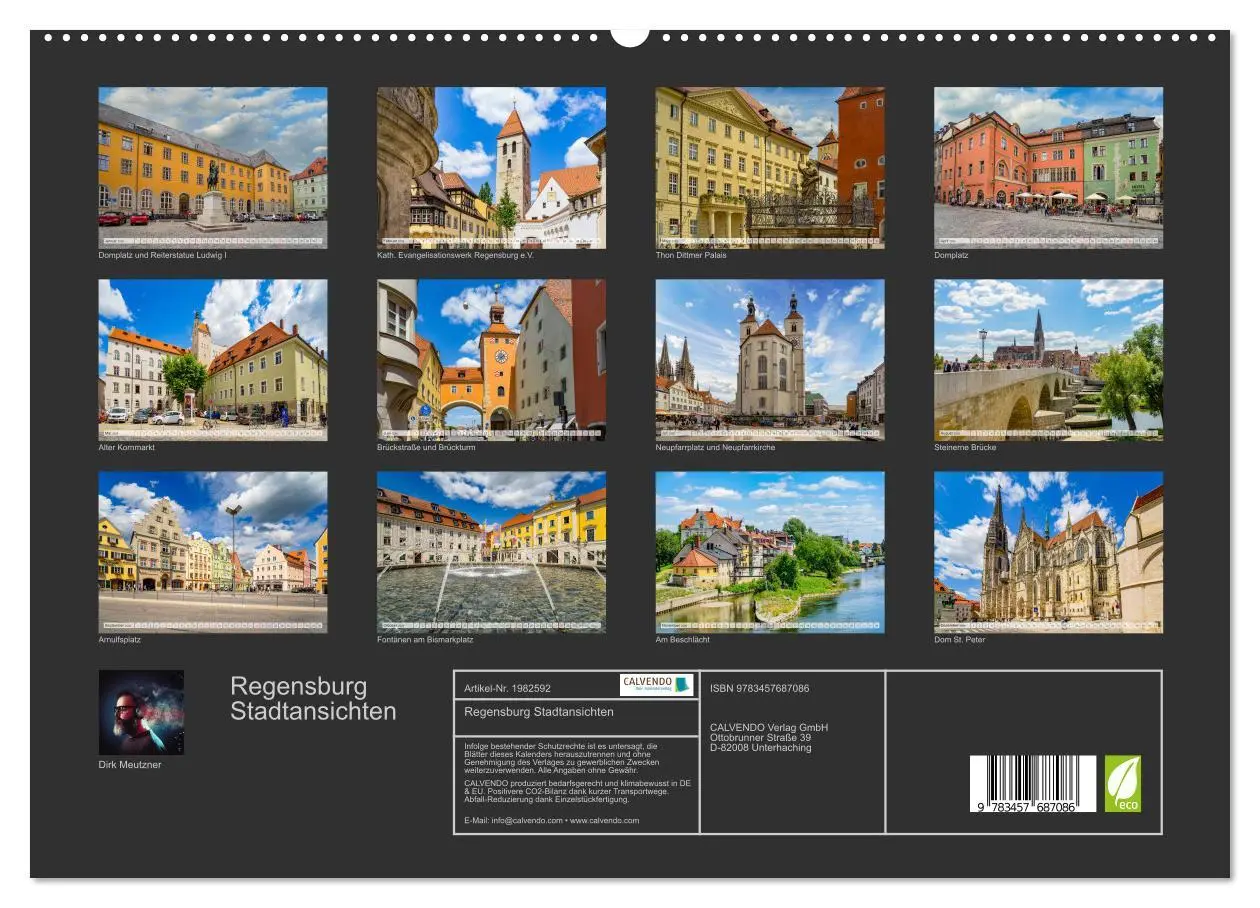 Bild: 9783457687086 | Regensburg Stadtansichten (hochwertiger Premium Wandkalender 2026...
