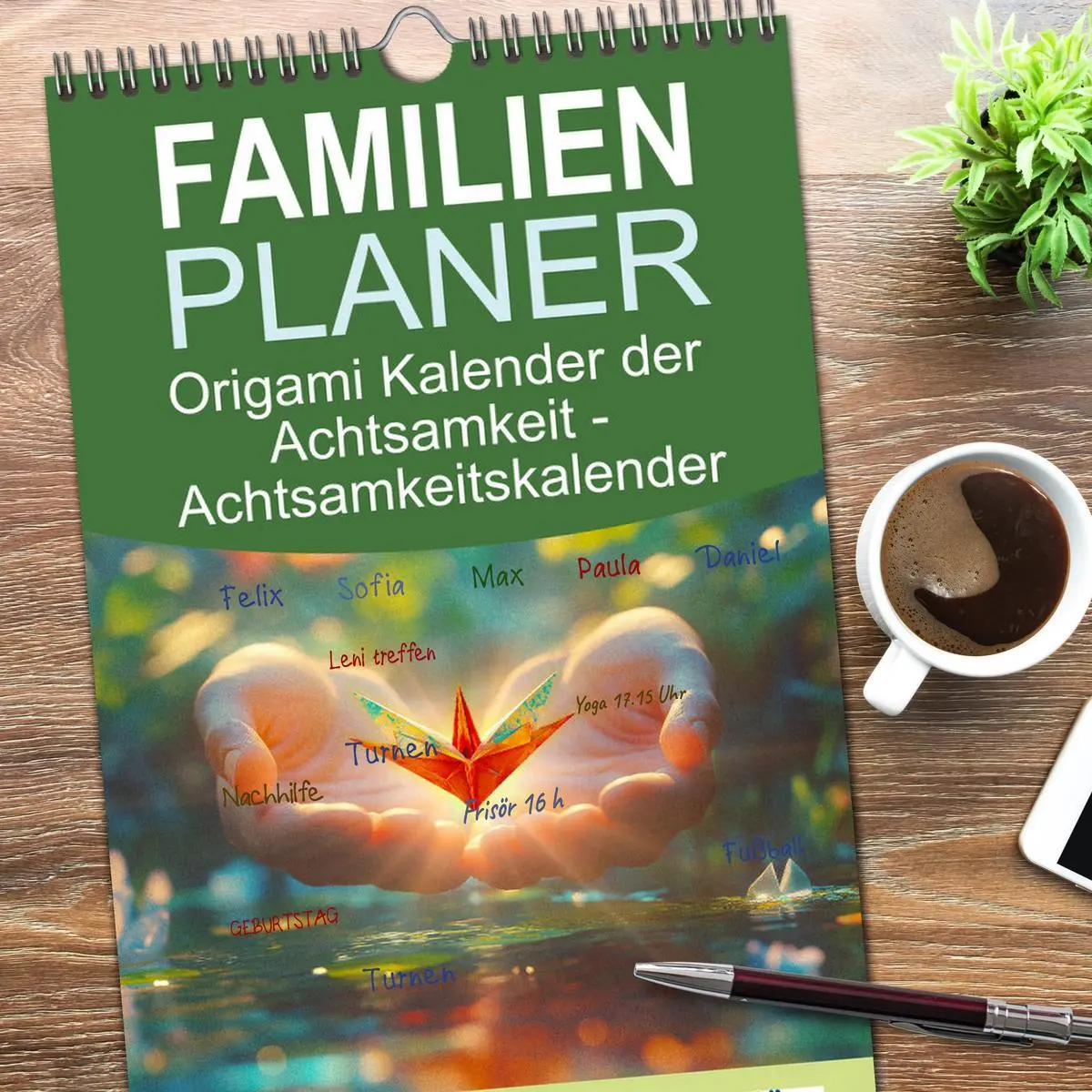 Bild: 9783516607086 | Familienplaner 2026 - Origami Kalender der Achtsamkeit -...