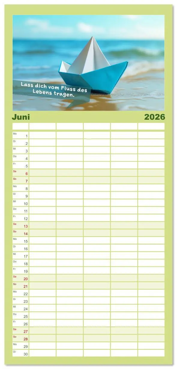 Bild: 9783516607086 | Familienplaner 2026 - Origami Kalender der Achtsamkeit -...