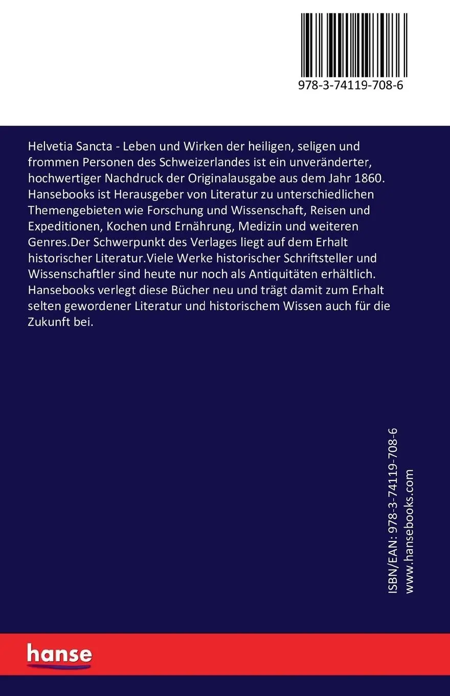 Rückseite: 9783741197086 | Helvetia Sancta | Laurenz Burgener | Taschenbuch | 416 S. | Deutsch