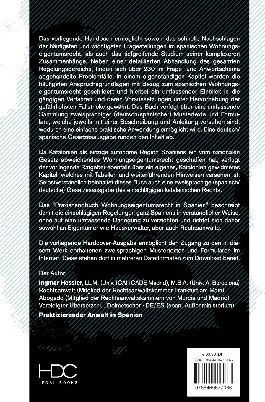 Rückseite: 9788460677086 | Praxishandbuch Wohnungseigentumsrecht in Spanien | Ingmar Hessler