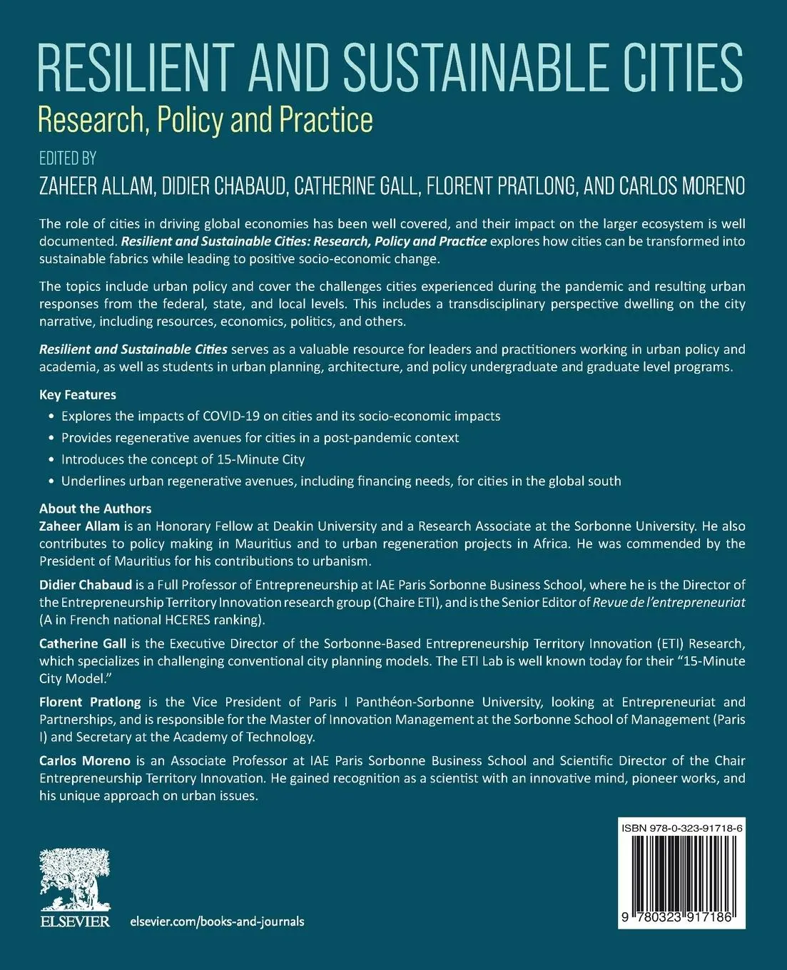 Rückseite: 9780323917186 | Resilient and Sustainable Cities | Research, Policy and Practice