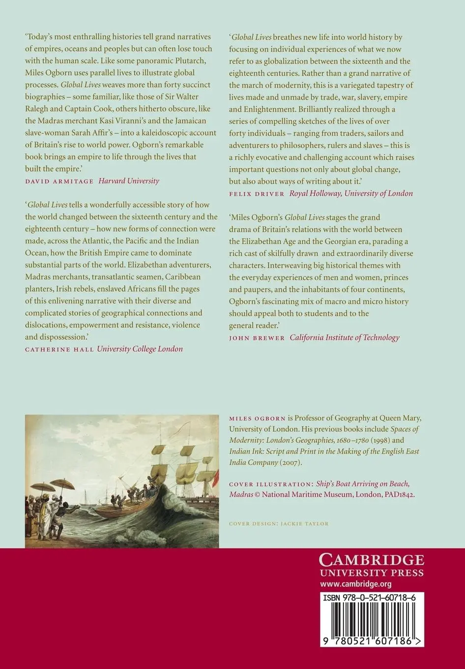 Rückseite: 9780521607186 | Global Lives | Britain and the World, 1550-1800 | Miles Ogborn | Buch