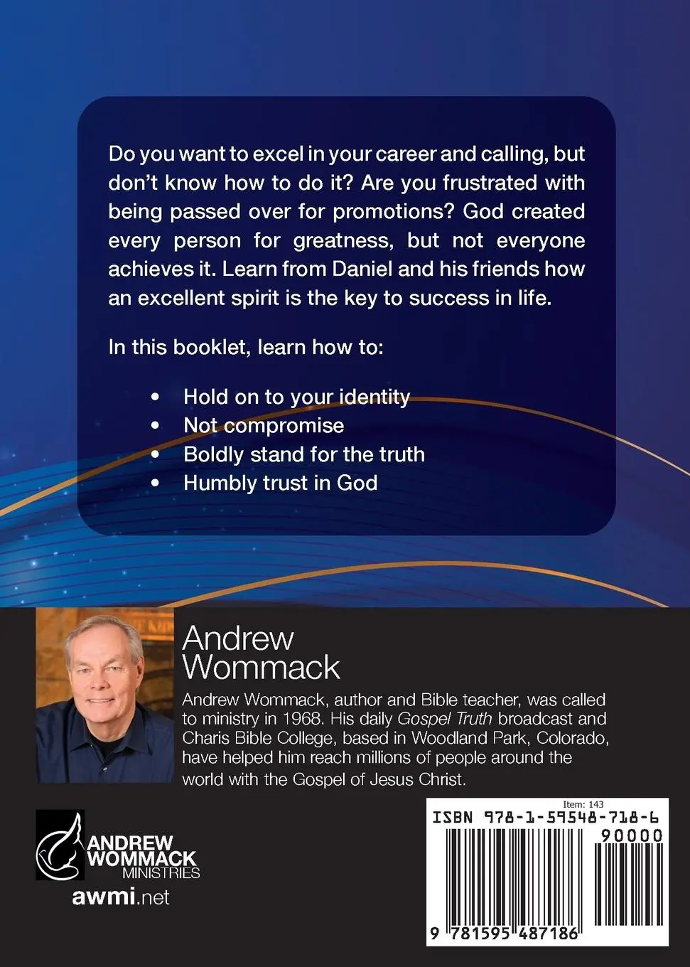 Rückseite: 9781595487186 | Excellence | God's Path to Promotion | Andrew Wommack | Taschenbuch