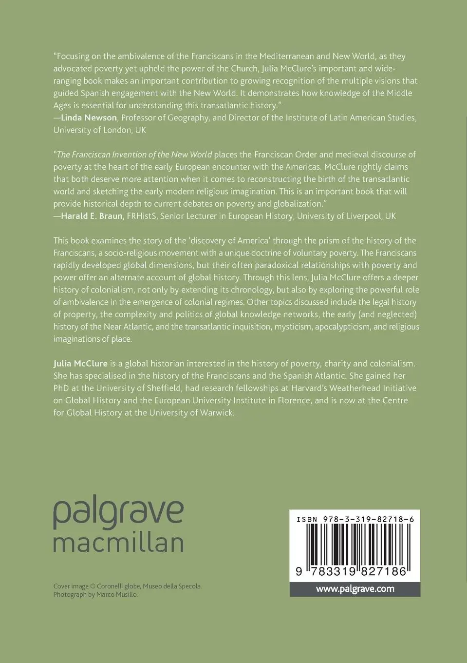 Rückseite: 9783319827186 | The Franciscan Invention of the New World | Julia McClure | Buch
