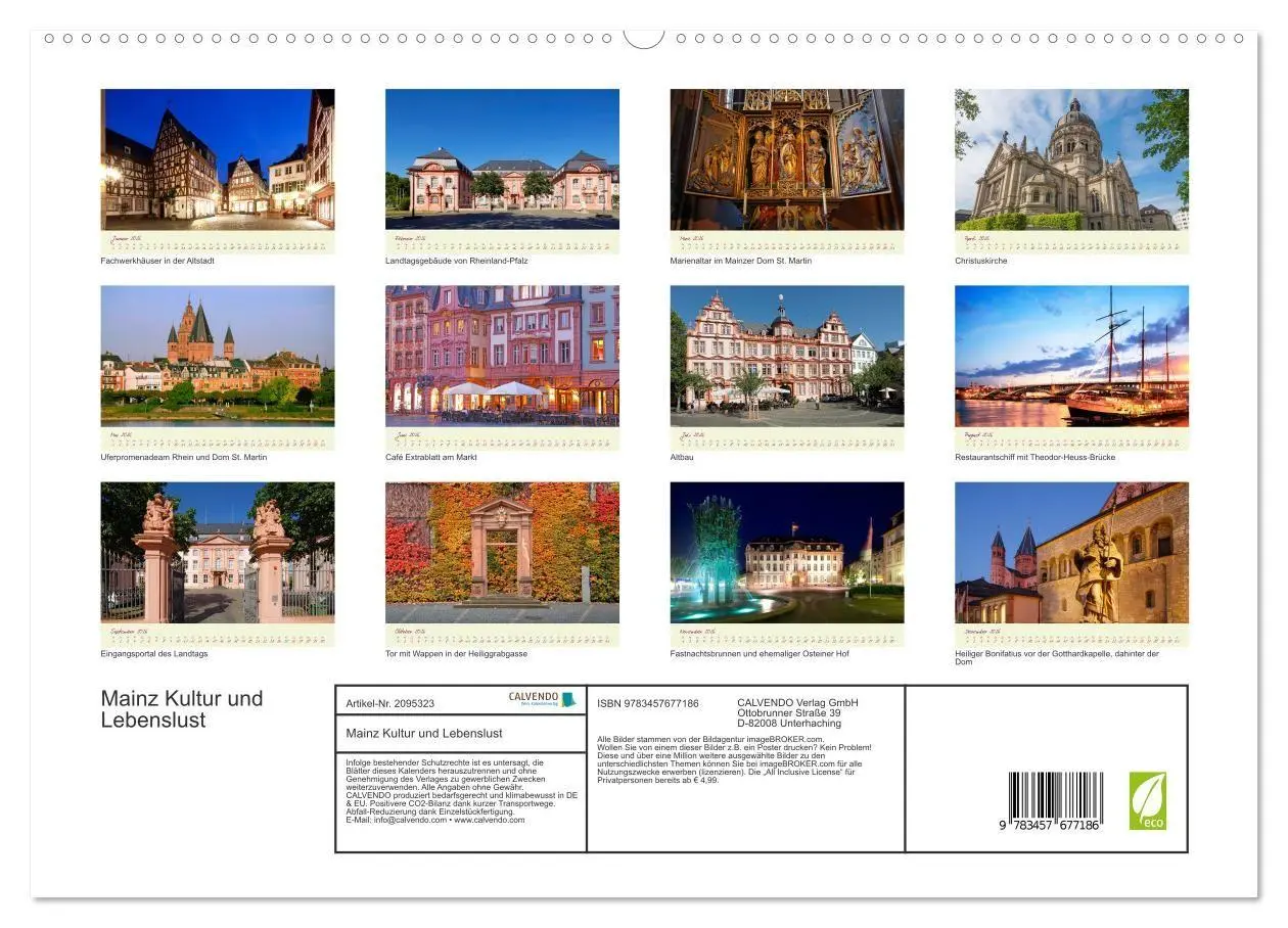 Bild: 9783457677186 | Mainz Kultur und Lebenslust (hochwertiger Premium Wandkalender 2026...