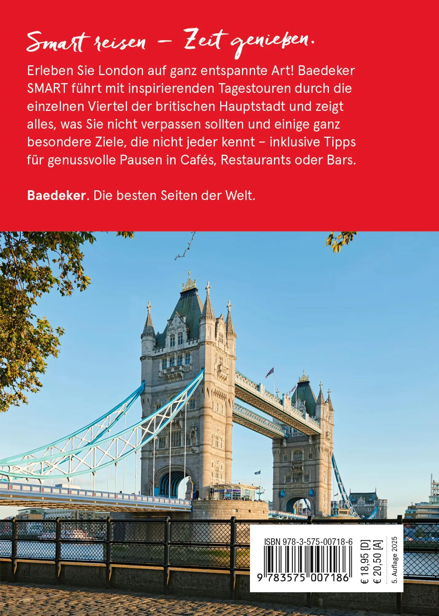 Rückseite: 9783575007186 | Baedeker SMART Reiseführer London | Birgit Weber | Taschenbuch | 2025