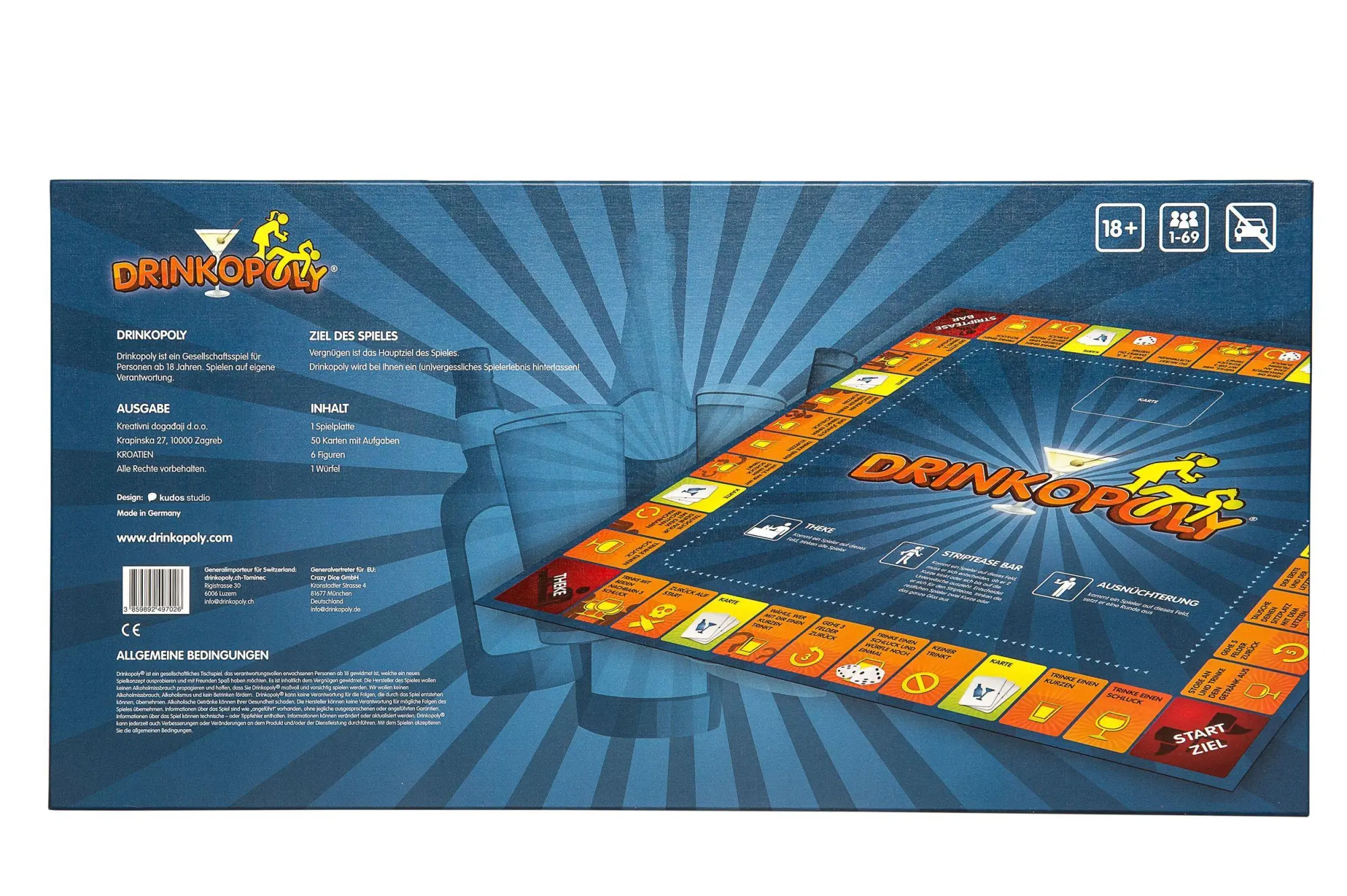 Bild: 3859892497286 | Drinkopoly | Drinkopoly | Spiel | 497286 | Deutsch | 2024 | HUCH!