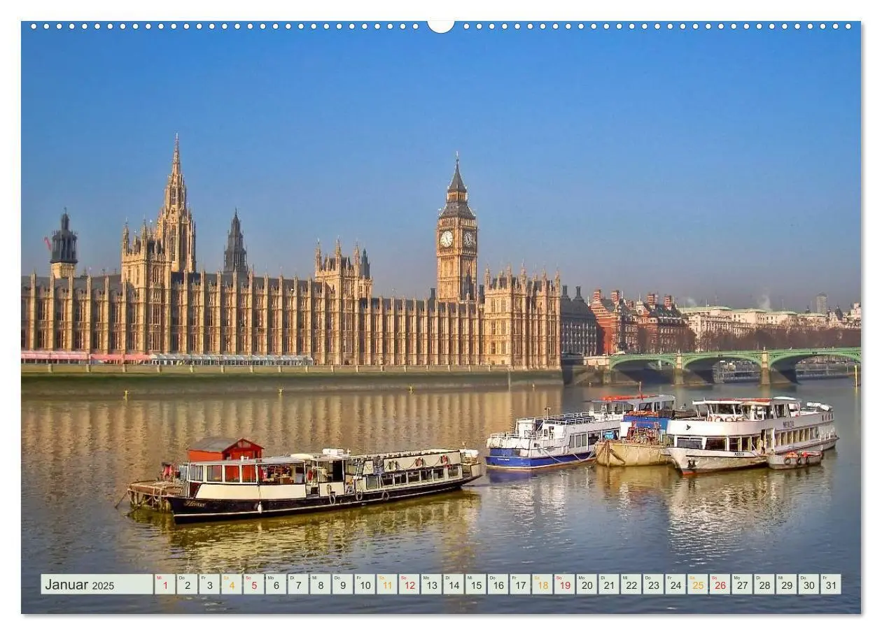 Bild: 9783435577286 | Bühne frei für London und die Themse (Wandkalender 2025 DIN A2...