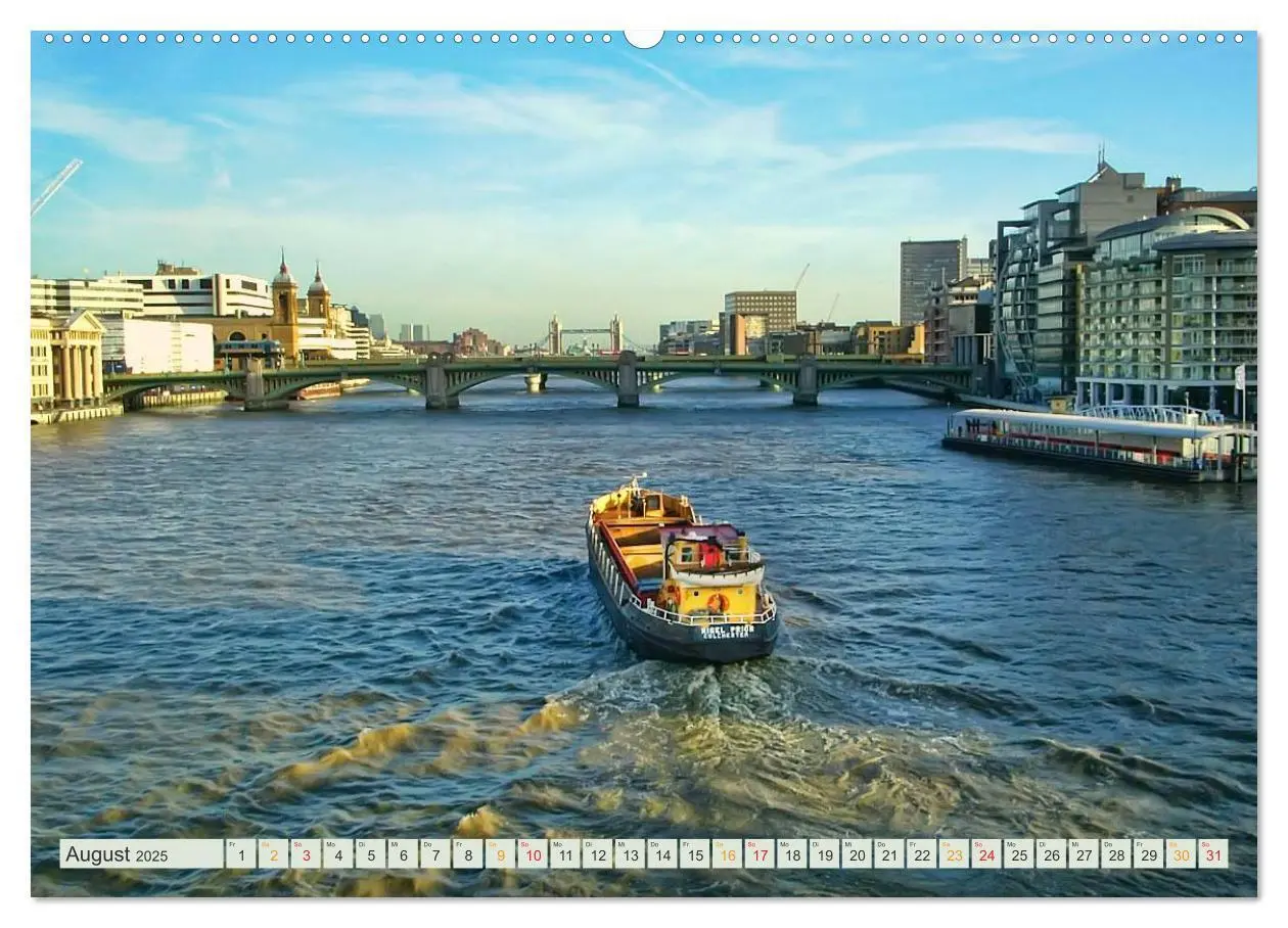Bild: 9783435577286 | Bühne frei für London und die Themse (Wandkalender 2025 DIN A2...