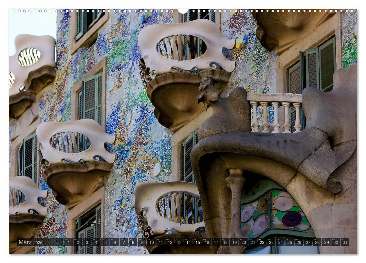 Bild: 9783516137286 | Barcelona - Von Gotik bis Modernisme (Wandkalender 2026 DIN A2...