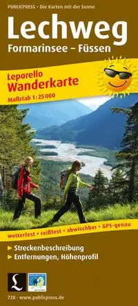 Cover: 9783899207286 | Lechweg, Formarinsee - Füssen 1:25 000 | (Land-)Karte | Deutsch | 2019