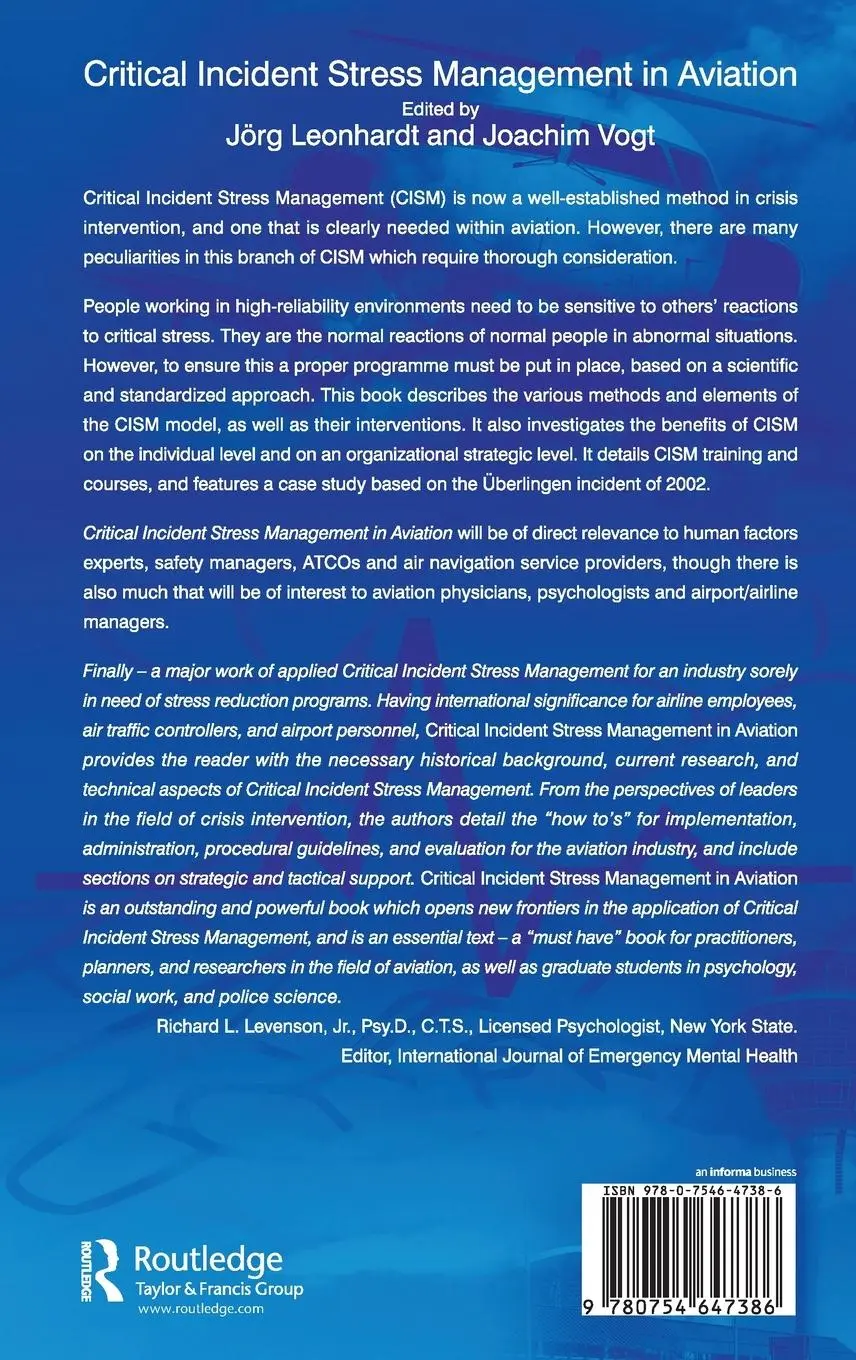 Rückseite: 9780754647386 | Critical Incident Stress Management in Aviation | Joachim Vogt | Buch