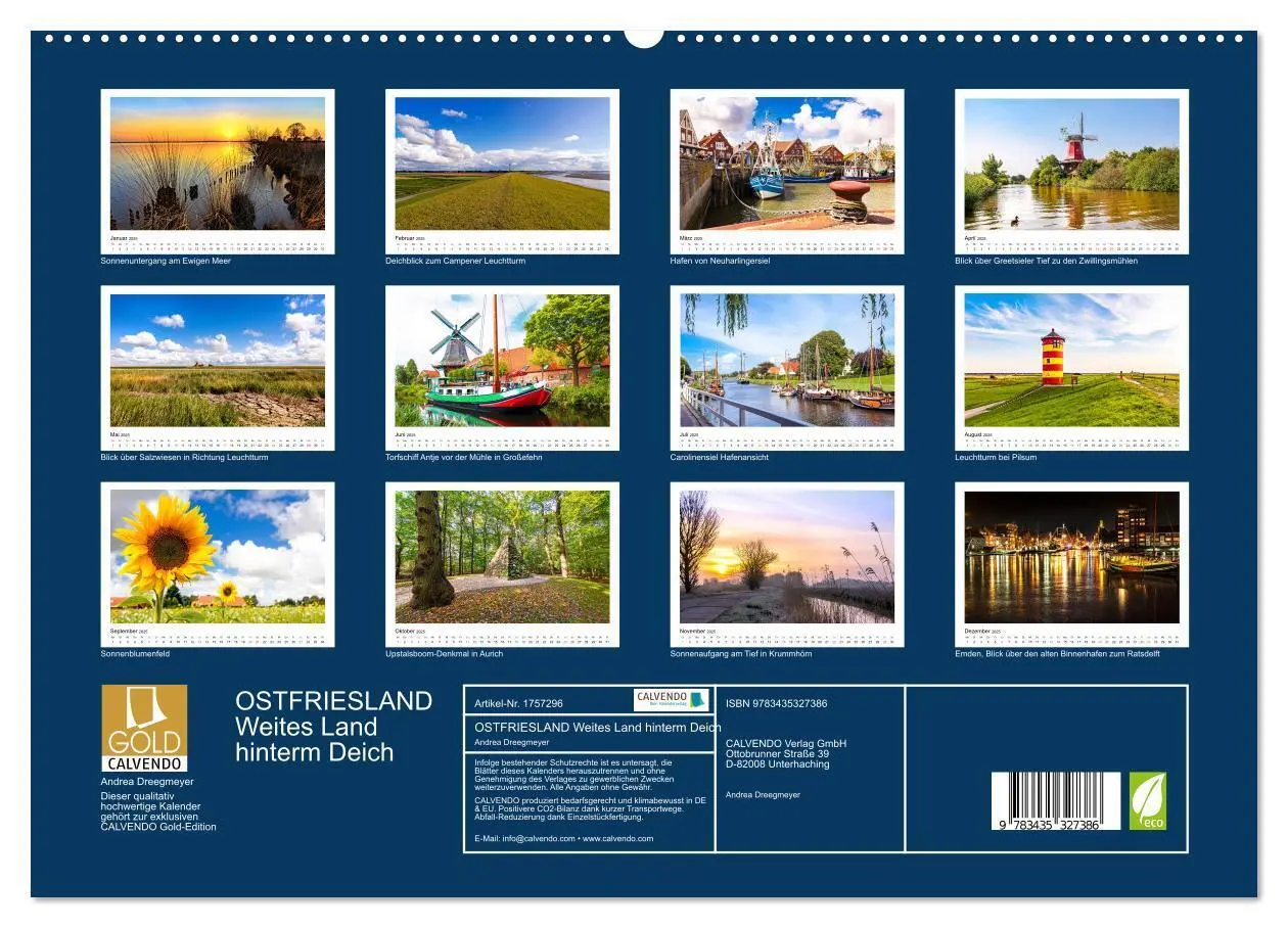 Bild: 9783435327386 | OSTFRIESLAND Weites Land hinterm Deich (hochwertiger Premium...