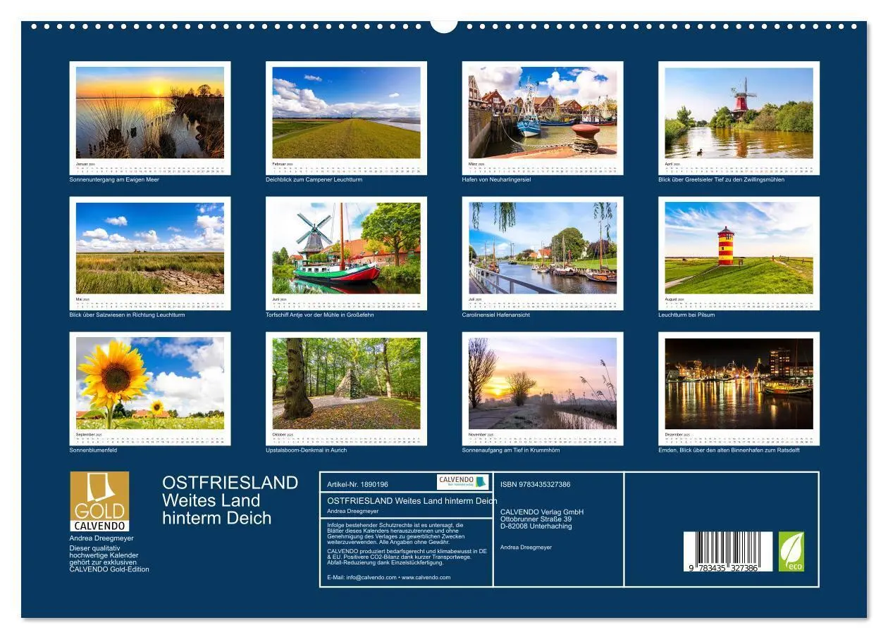 Bild: 9783435327386 | OSTFRIESLAND Weites Land hinterm Deich (hochwertiger Premium...