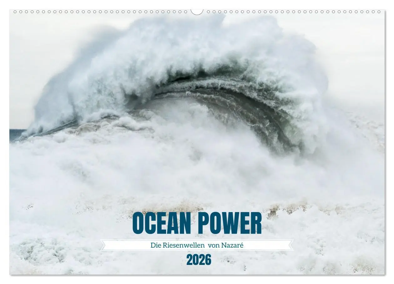Cover: 9783457347386 | OCEAN POWER - Die Riesenwellen von Nazaré (Wandkalender 2026 DIN A2...