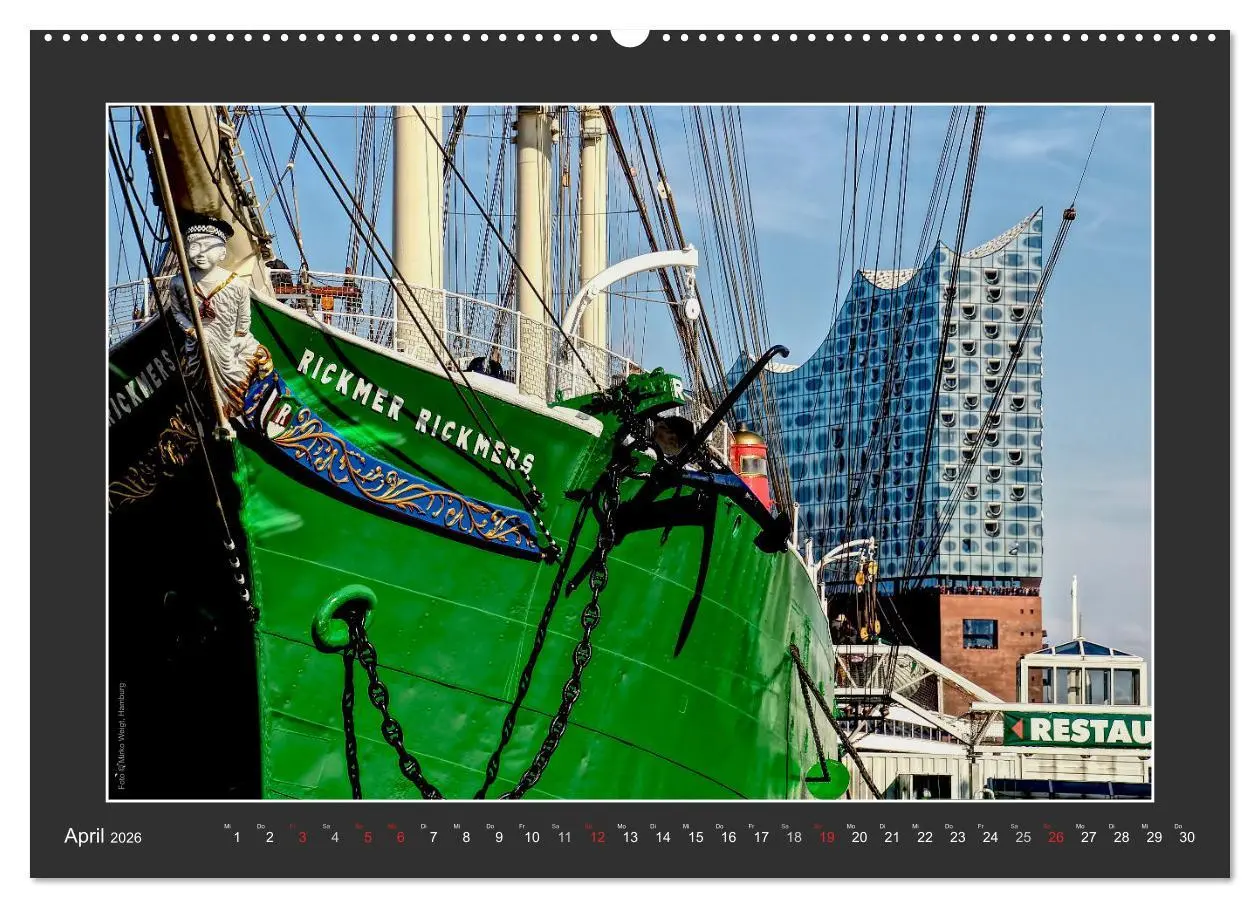 Bild: 9783457727386 | Die Elbphilharmonie Hamburg (hochwertiger Premium Wandkalender 2026...