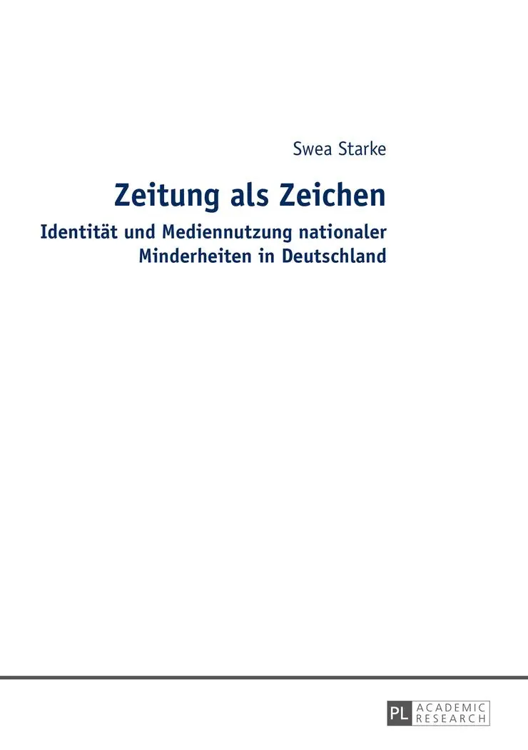 Cover: 9783631657386 | Zeitung als Zeichen | Swea Starke | Taschenbuch | Deutsch | 2014