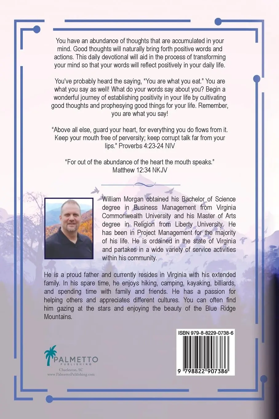 Rückseite: 9798822907386 | I Am What I Say | The 100 Day I Am Affirmation Devotional | Morgan