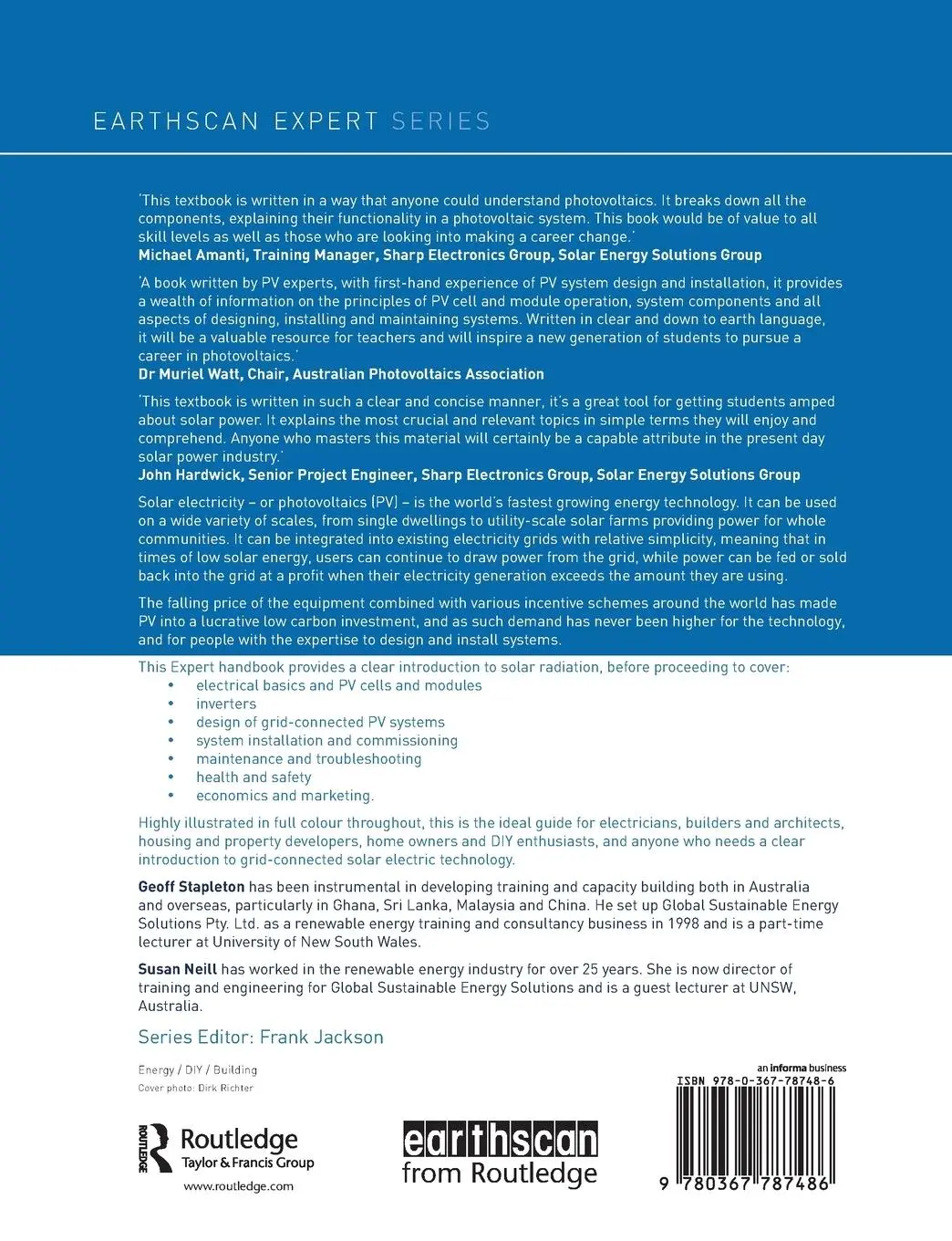 Rückseite: 9780367787486 | Grid-connected Solar Electric Systems | Geoff Stapleton (u. a.) | Buch