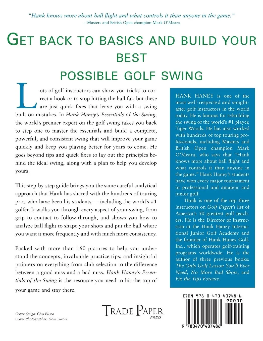 Rückseite: 9780470407486 | Hank Haney's Essentials of the Swing | Hank Haney | Buch | Englisch