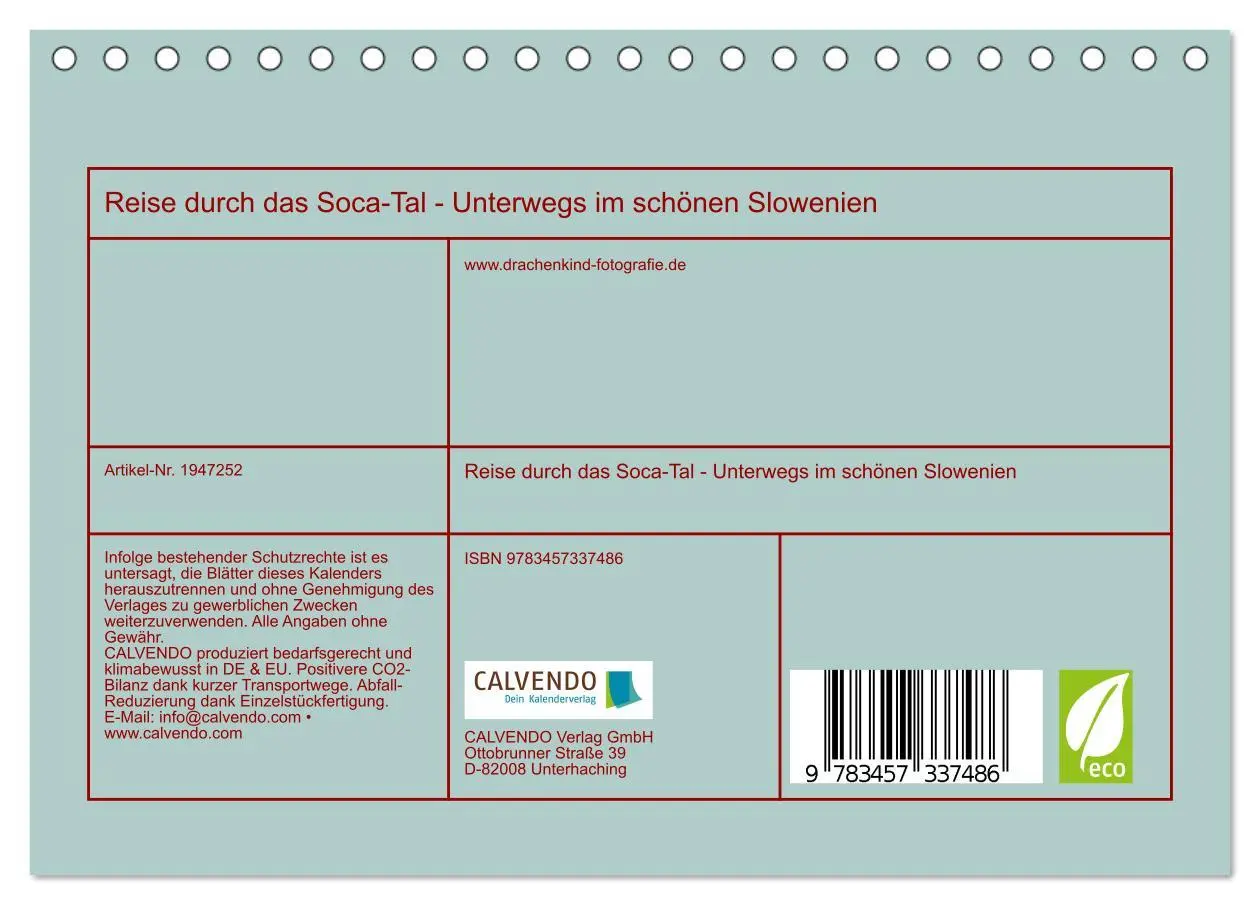 Bild: 9783457337486 | Reise durch das Soca-Tal - Unterwegs im schönen Slowenien...
