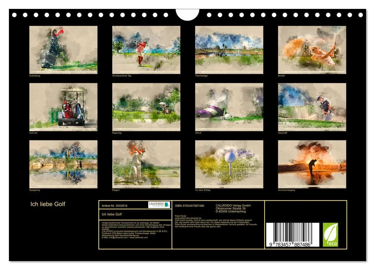 Bild: 9783457887486 | Ich liebe Golf (Wandkalender 2026 DIN A4 quer), CALVENDO...