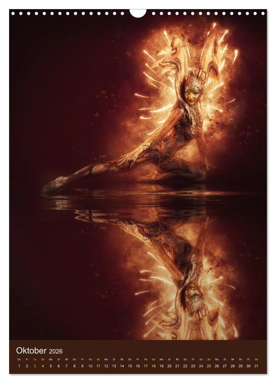 Bild: 9783516357486 | Bodypainting Adventures - Farbe auf nackter Haut (Wandkalender 2026...