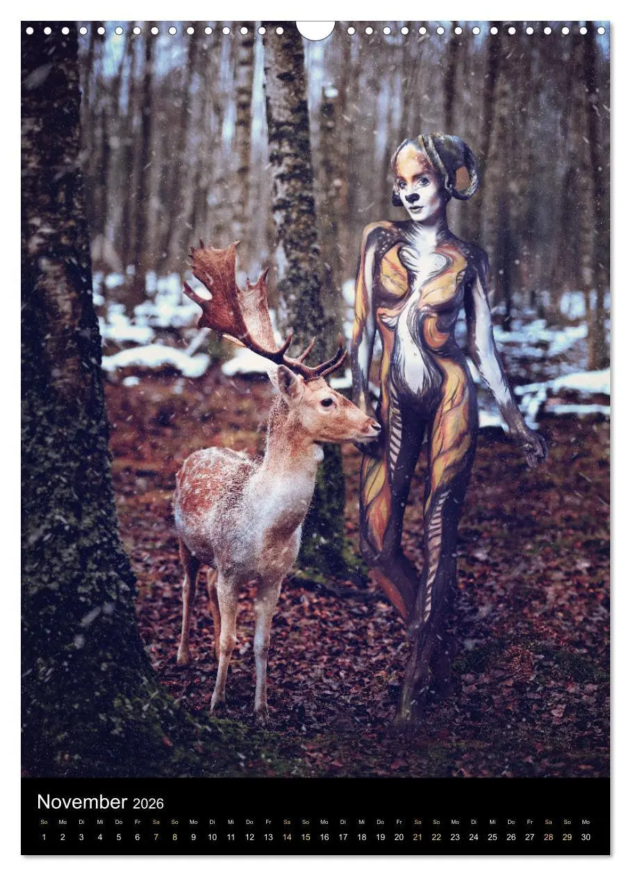 Bild: 9783516357486 | Bodypainting Adventures - Farbe auf nackter Haut (Wandkalender 2026...