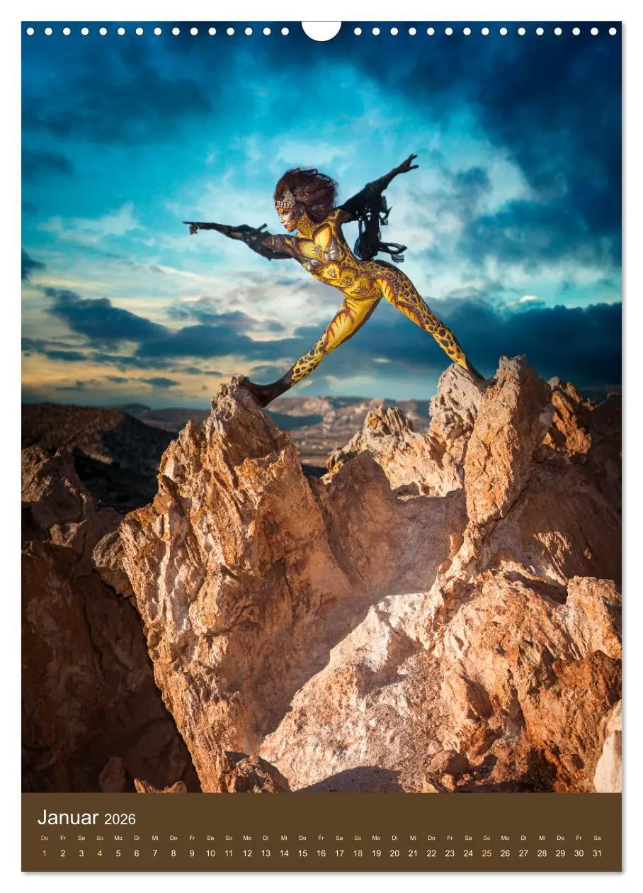 Bild: 9783516357486 | Bodypainting Adventures - Farbe auf nackter Haut (Wandkalender 2026...
