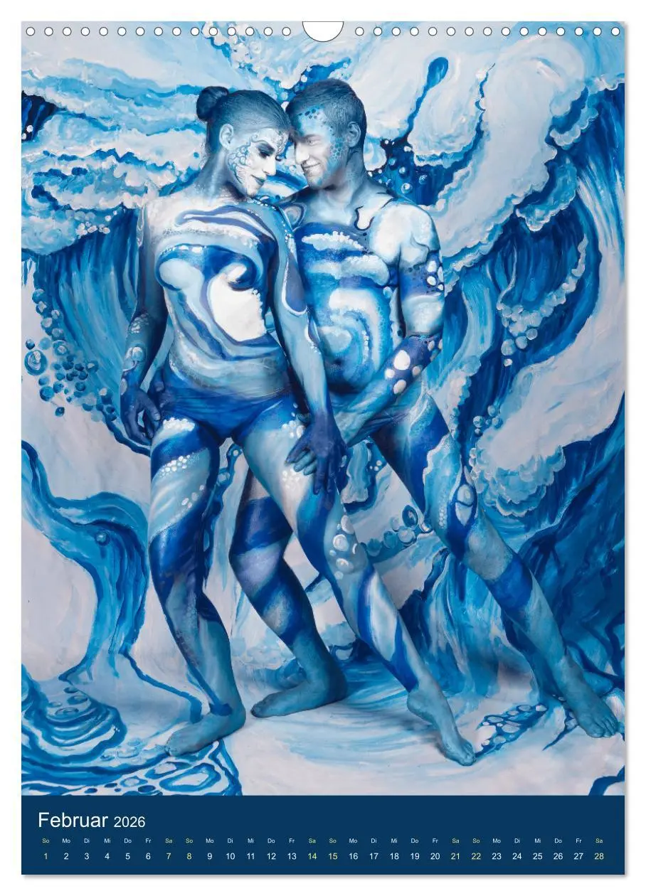 Bild: 9783516357486 | Bodypainting Adventures - Farbe auf nackter Haut (Wandkalender 2026...
