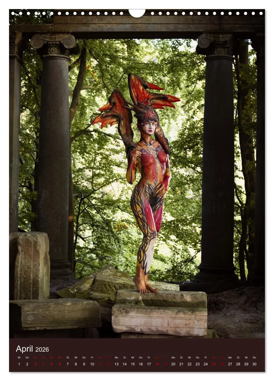 Bild: 9783516357486 | Bodypainting Adventures - Farbe auf nackter Haut (Wandkalender 2026...