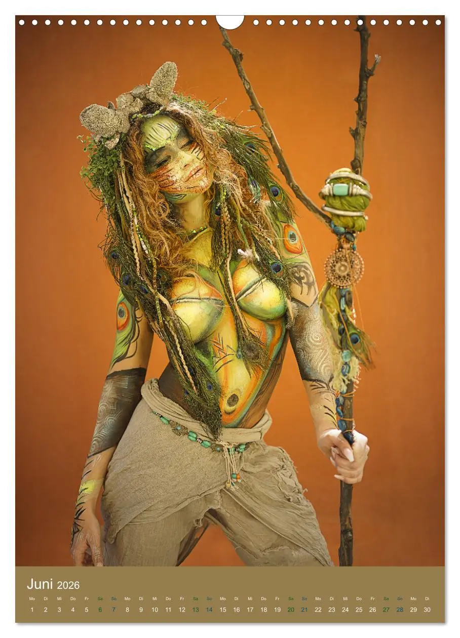 Bild: 9783516357486 | Bodypainting Adventures - Farbe auf nackter Haut (Wandkalender 2026...