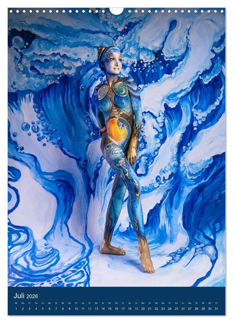 Bild: 9783516357486 | Bodypainting Adventures - Farbe auf nackter Haut (Wandkalender 2026...