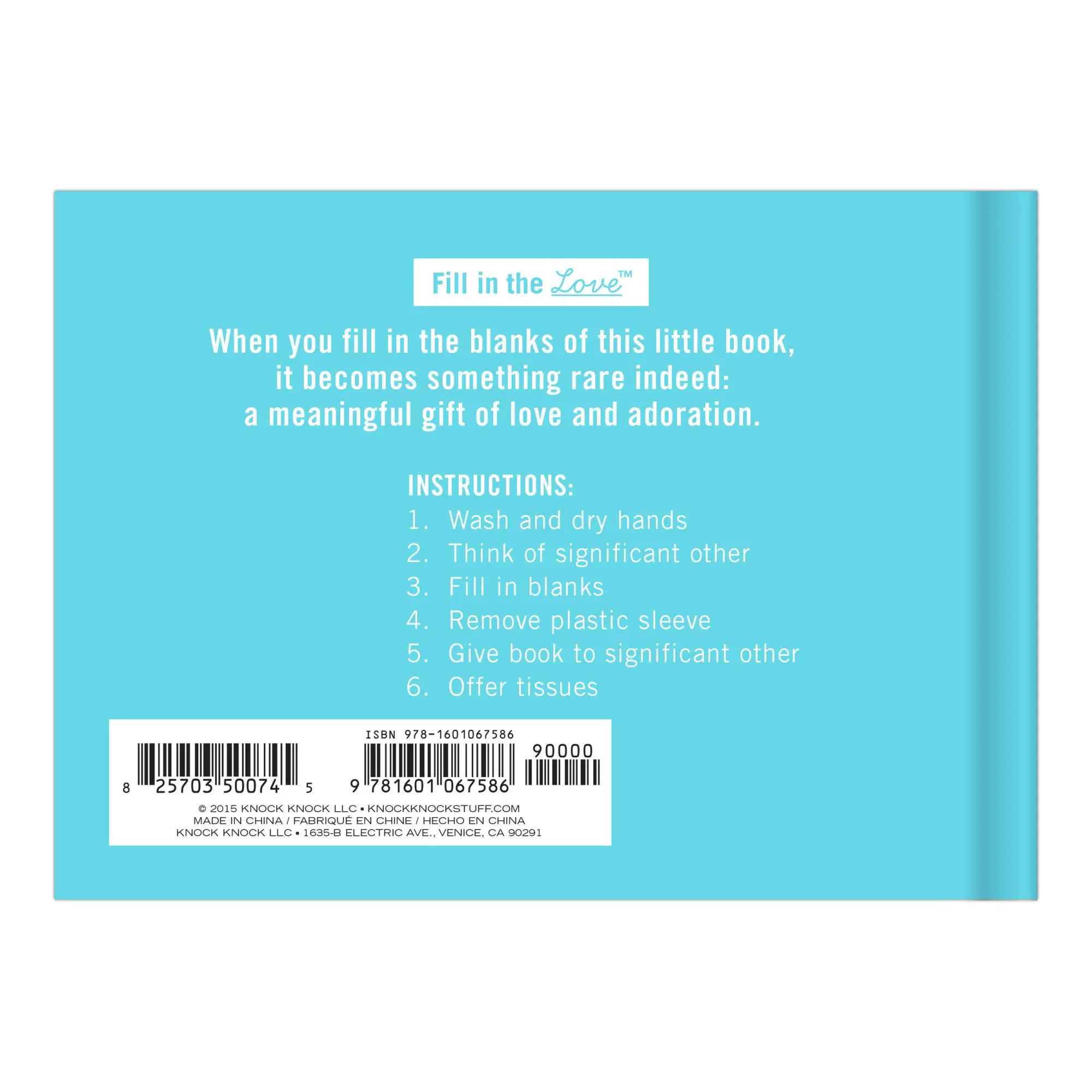 Bild: 9781601067586 | What I Love about Us Fill in the Love Book | Knock Knock | Buch | 2015