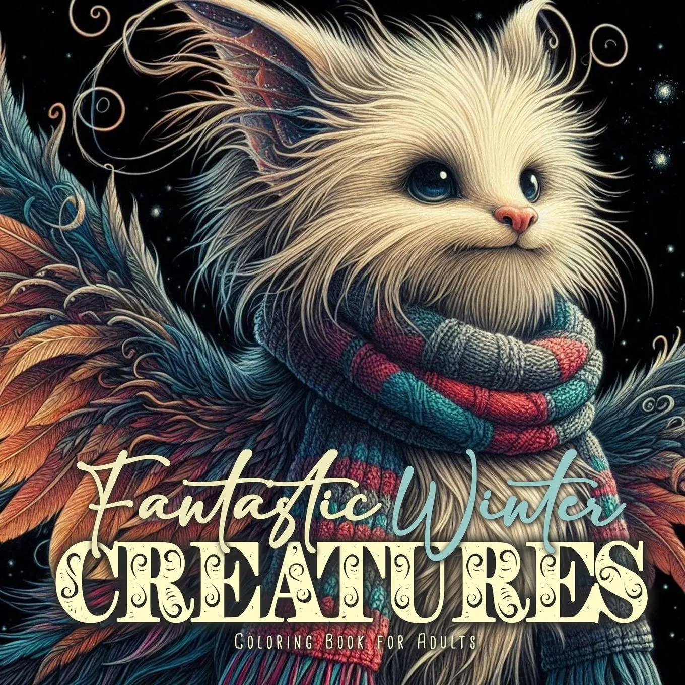 Cover: 9781965017586 | Fantastic Winter Creatures Coloring Book for Adults | Publishing